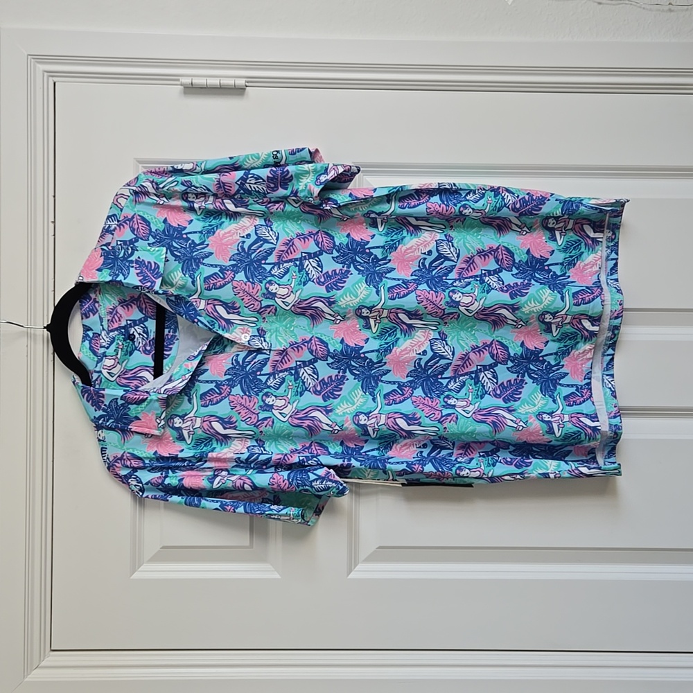 Simply Southern Blue and Pink Casual Shirt